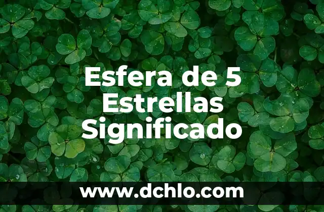 Significado Esotérico de la Araña 5 Esfera de 5 Estrellas Significado