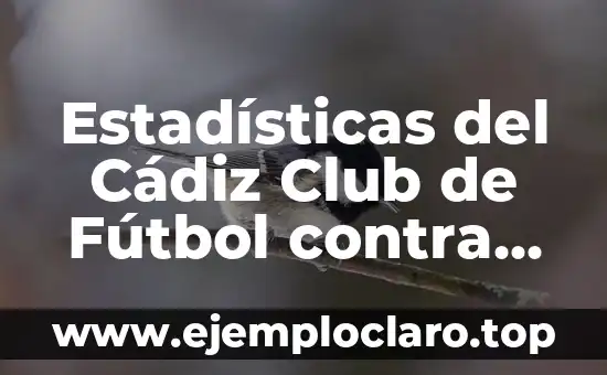 Estadísticas del Cádiz Club de Fútbol contra Rayo Vallecano en la Liga Española