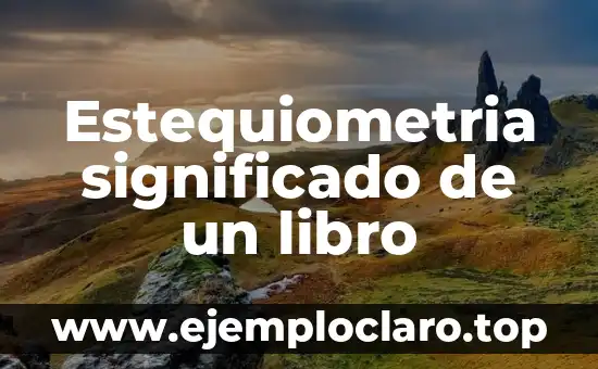El Significado de Insertidumbre en Psicología 6 Estequiometria significado de un libro