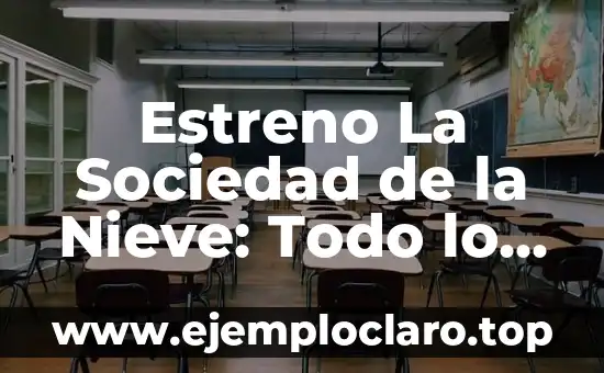 La Teoría del Argumento de la Sociedad de la Nieve: Un Análisis Profundo 8 Estreno La Sociedad de la Nieve: Todo lo que Necesitas Saber
