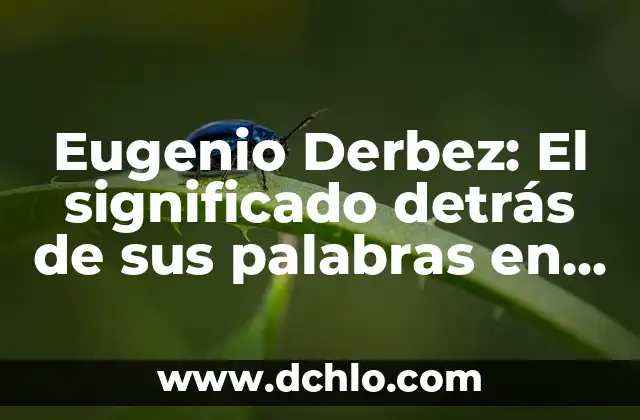 El Significado en Inglés de 'Somehow' 4 Eugenio Derbez: El significado detrás de sus palabras en el cine y la televisión