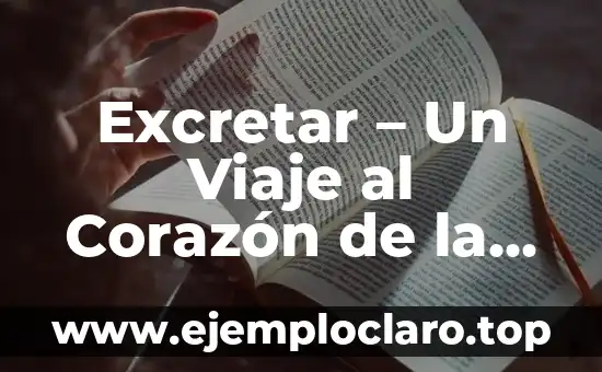 Excretar - Un Viaje al Corazón de la Fisiología Humana