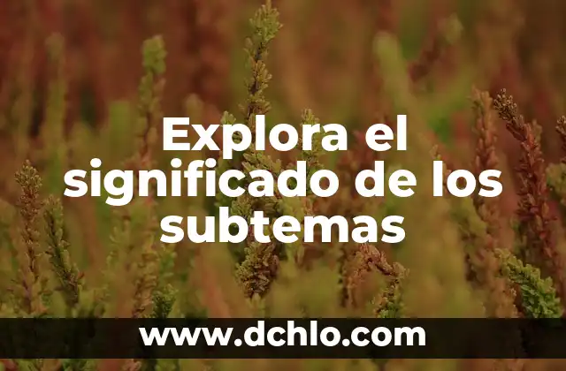 Explora el significado de vértice 4 Explora el significado de los subtemas