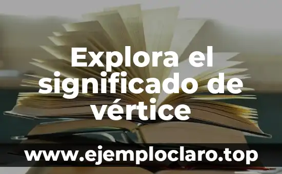 Explora el significado de vértice
