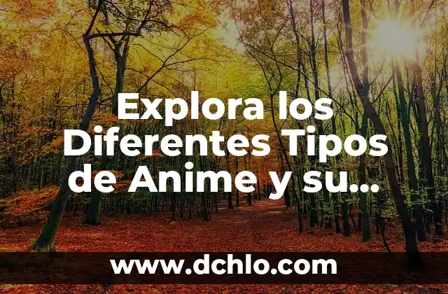 Tipos de Dominios y su Significado 3 Explora los Diferentes Tipos de Anime y su Significado