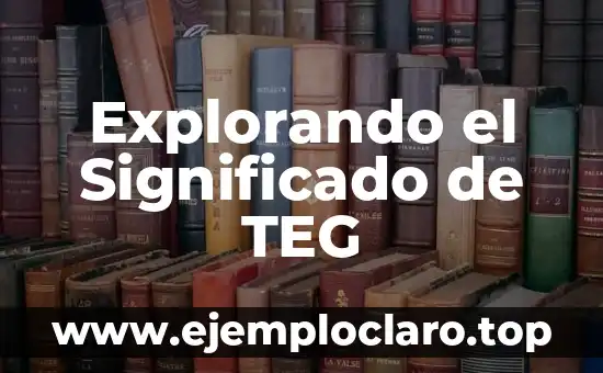 Explorando el Significado de TEG