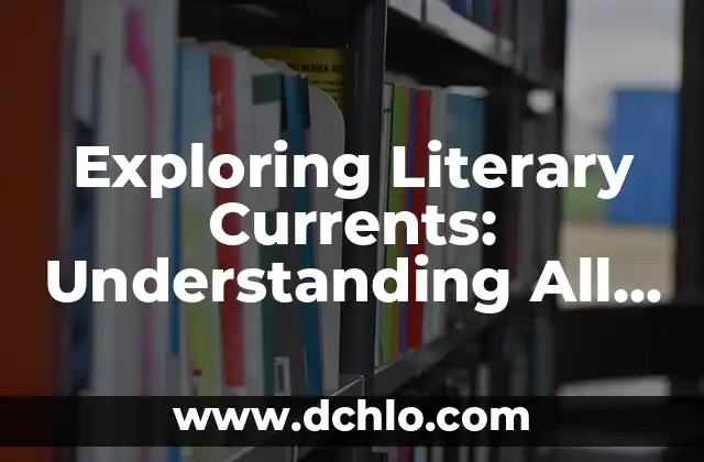 Exploring the Meaning of Arandas 3 Exploring Literary Currents: Understanding All Their Meanings
