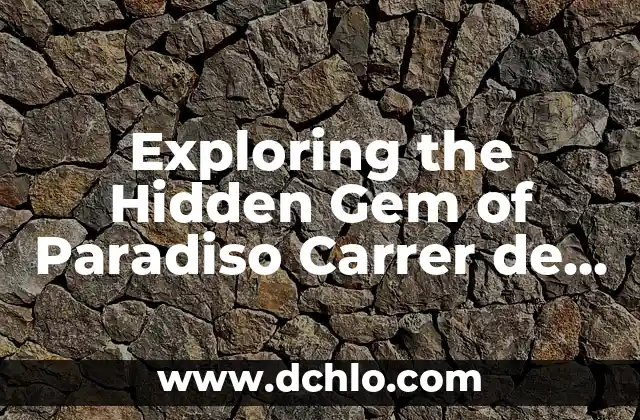 Discover the Meaning of Catriel: A Hidden Gem in Argentina 5 Exploring the Hidden Gem of Paradiso Carrer de Rera Palau in Barcelona, Spain