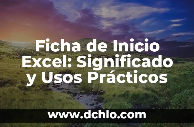 Significado en inglés de Clean: Descubre su definición y usos 4 Ficha de Inicio Excel: Significado y Usos Prácticos