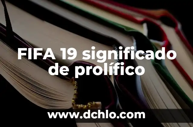 Insignia de la FIFA Significado 4 FIFA 19 significado de prolífico