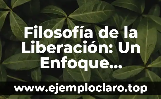 Ojos de Fuego: Un Análisis Bíblico y Profundo 5 Filosofía de la Liberación: Un Enfoque Profundo
