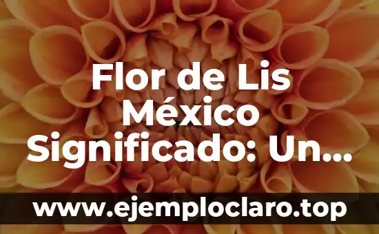Placeres de la vida: Un viaje al significado de las pequeñas alegrías 4 Flor de Lis México Significado: Un Viaje Histórico y Cultural