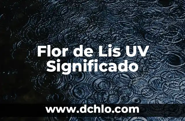 Flor de Loto Hindu: Su Significado en el Hindúismo 5 Flor de Lis UV Significado