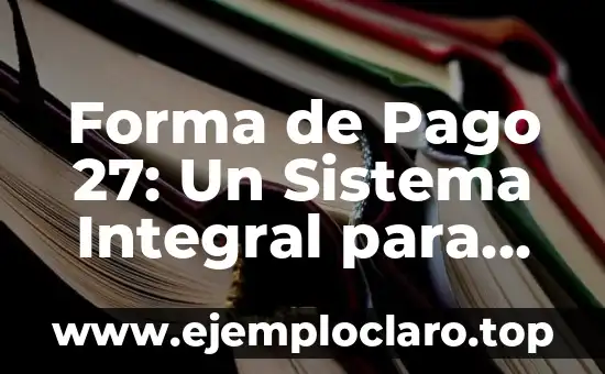 Introducci贸n al Concepto de Comprobante de Pago de Derechos 6 Forma de Pago 27: Un Sistema Integral para Tus Transacciones