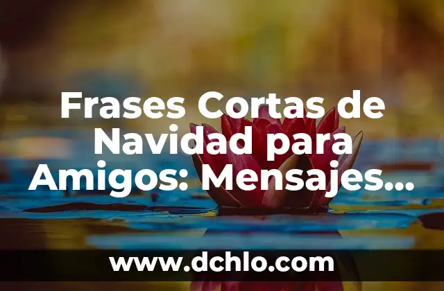 Mensajes sin Valor de Significado: El Desafío de la Comunicación Actual 3 Frases Cortas de Navidad para Amigos: Mensajes de Amor y Agradecimiento