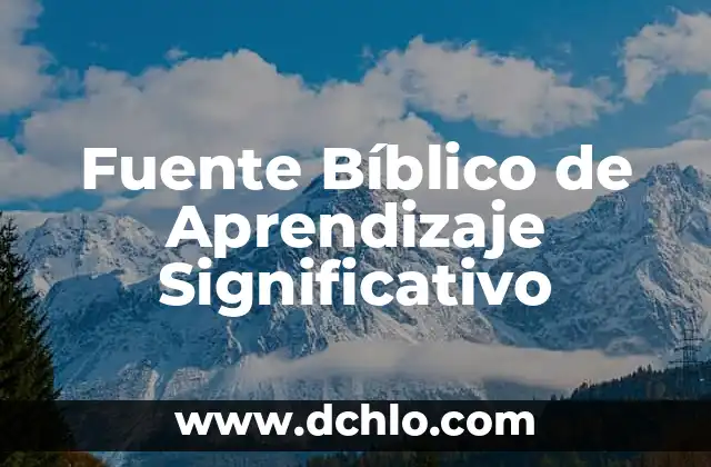 Significado de Aarón: Descubre el Origen y Simbolismo Bíblico 3 Fuente Bíblico de Aprendizaje Significativo
