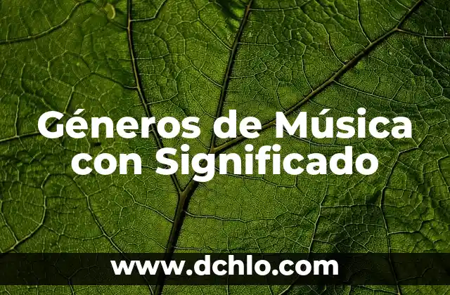 Gestión de la Residencia: Significado y Aplicación Integral 8 Géneros de Música con Significado