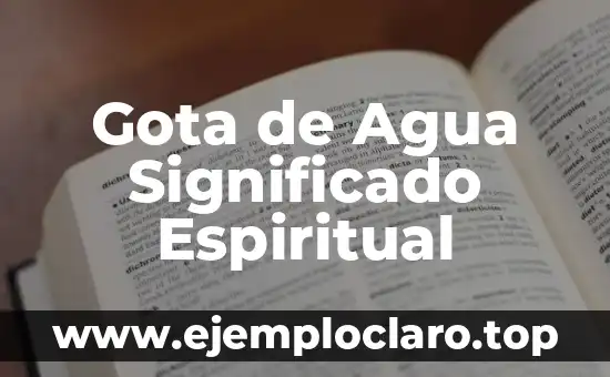 Gota de Agua Significado Espiritual