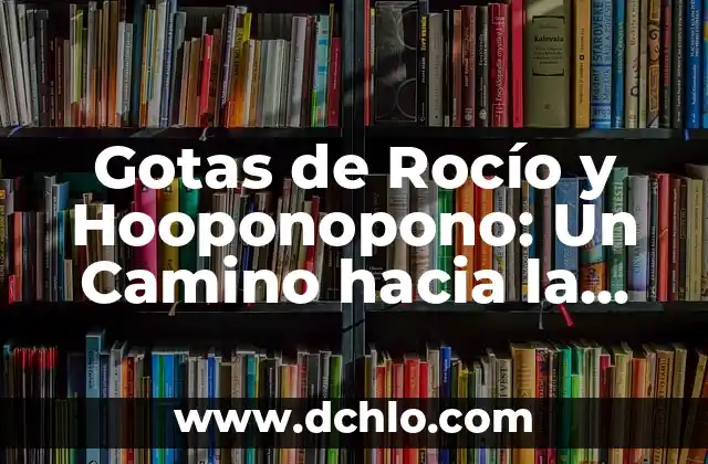 Buscar el significado de social: Un viaje hacia la comprensión humana 3 Gotas de Rocío y Hooponopono: Un Camino hacia la Paz Interior