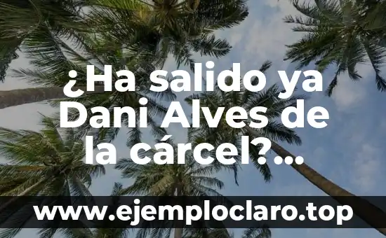 ¿Quién es la víctima de Dani Alves? Revelamos la verdad detrás del escándalo 4 ¿Ha salido ya Dani Alves de la cárcel? Últimas noticias y detalles sobre su caso