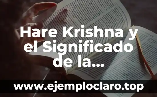 Hare Krishna y el Significado de la Perforación Espiritual