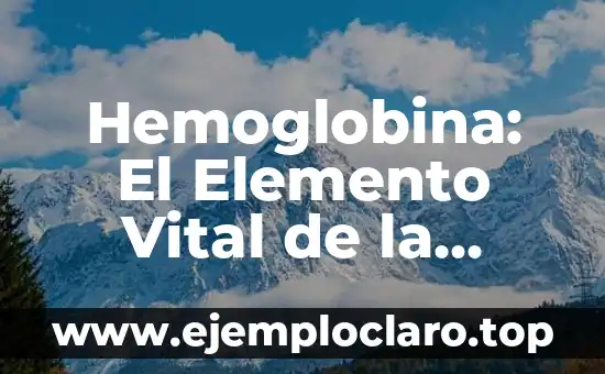 Hemoglobina: El Elemento Vital de la Sangre