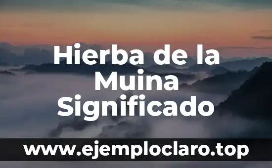 Hierba de la Muina Significado