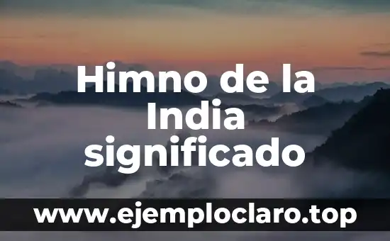 Himno de la India significado