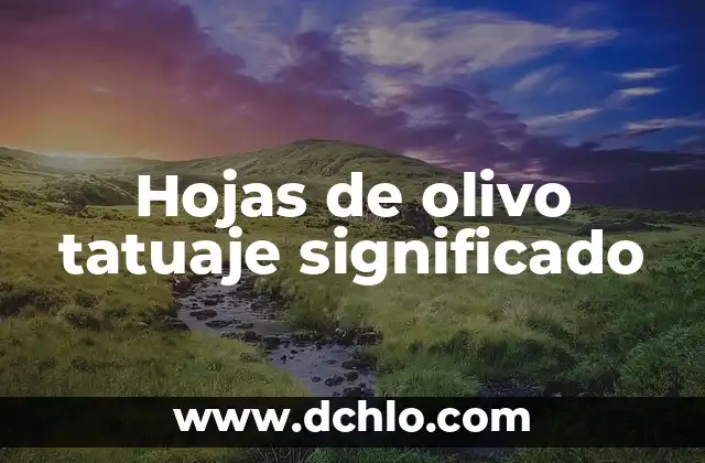 Significado de un Tatuaje de Luna 4 Hojas de olivo tatuaje significado