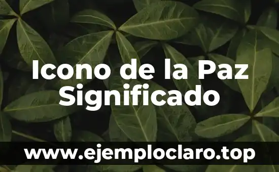 Icono de la Paz Significado