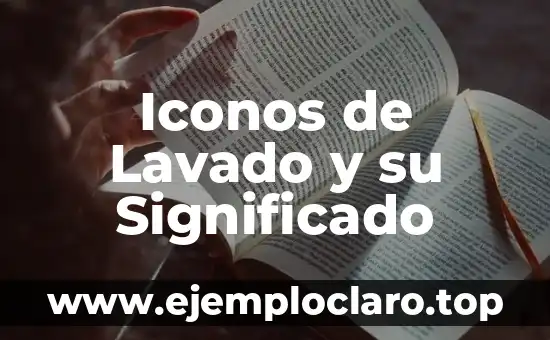 Instrucciones de Lavado y Significado 3 Iconos de Lavado y su Significado
