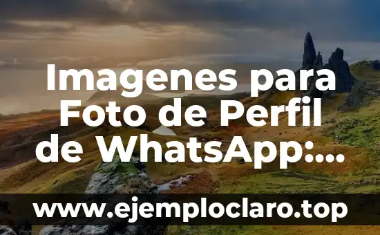 Imagenes para Foto de Perfil de WhatsApp: Ideas y Consejos para tu Foto de Perfil Única