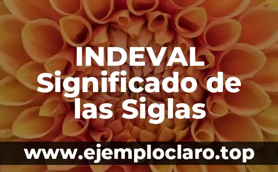 INDEVAL Significado de las Siglas