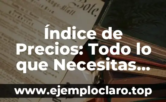 Índice de Precios: Todo lo que Necesitas Saber sobre su Significado y Variación
