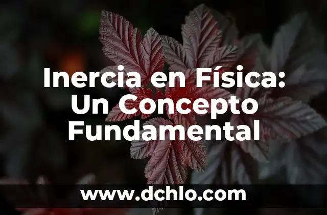 Quebrantado de Corazón: Un Concepto Bíblico Fundamental 5 Inercia en Física: Un Concepto Fundamental