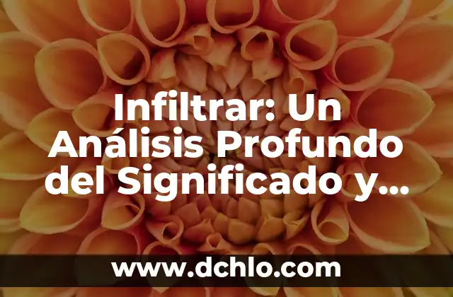 Significado del Día de Muertos: Una Celebración de Vida y Recuerdo 4 Infiltrar: Un Análisis Profundo del Significado y sus Implicaciones