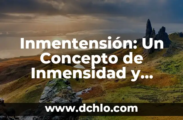 El Concepto de Protección Especial 3 Inmentensión: Un Concepto de Inmensidad y Tensión