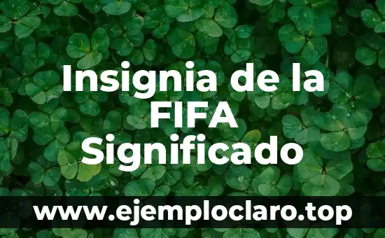 Insignia de la FIFA Significado
