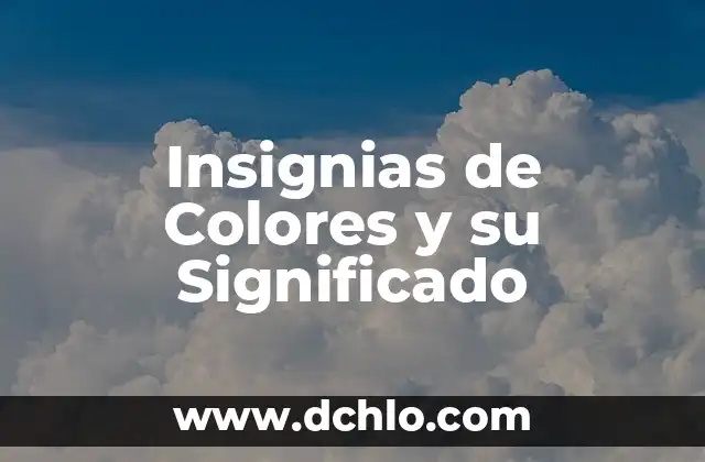 Significado de Sugestión 5 Insignias de Colores y su Significado