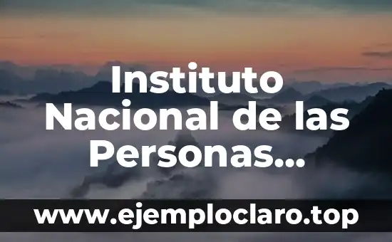 Instituto Nacional de las Personas Mayores – INAPAM