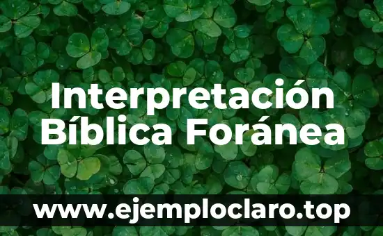 Interpretación de los Sueños 3 Interpretación Bíblica Foránea