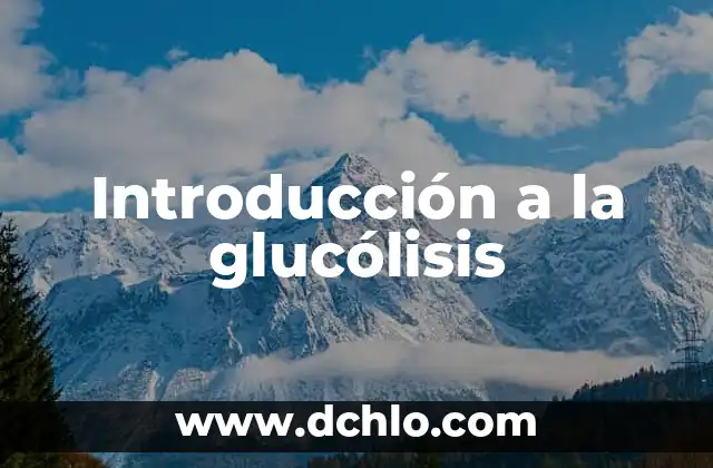 Introducción al concepto de poser e imitador 8 Introducción a la glucólisis