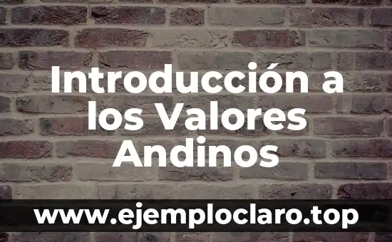 Introducción a la Depreciación Acumulada de Maquinaria 3 Introducción a los Valores Andinos