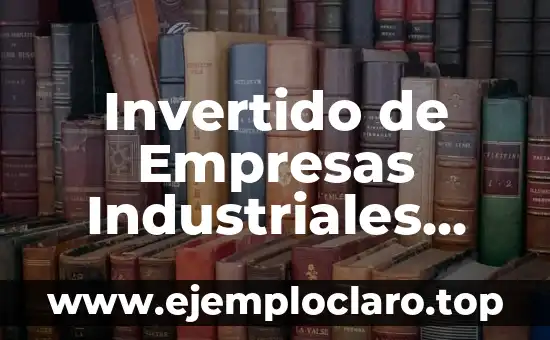 Invertido de Empresas Industriales Significado