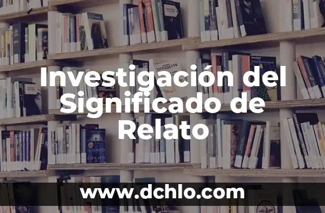 Significado de sopar 8 Investigación del Significado de Relato