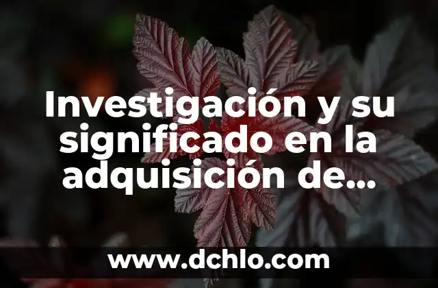 Investigación sobre el significado de Regencia 5 Investigación y su significado en la adquisición de conocimiento