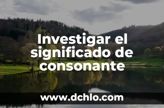 El Soplillo: Un Instrumento Musical con un Profundo Significado 5 Investigar el significado de consonante