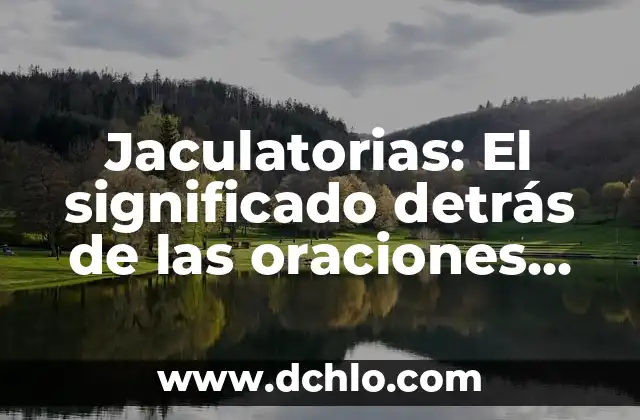 ¿Qué le pasó a Almudena Cid? La trágica historia detrás de la gimnasta española 5 Jaculatorias: El significado detrás de las oraciones breves