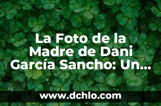 Contacto WhatsApp sin foto ni estado: ¿cómo hacerlo de manera segura y efectiva? 7 La Foto de la Madre de Dani García Sancho: Un Icono del Fútbol Español
