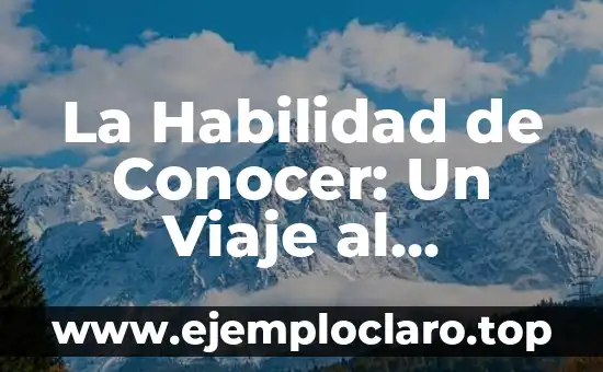La Habilidad de Conocer: Un Viaje al Conocimiento y la Sabiduría